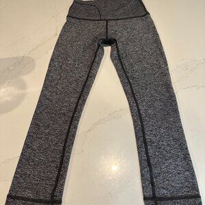 Lululemon Wunder Under High-Rise Tight 25” Heathered Black/Grey Size 4